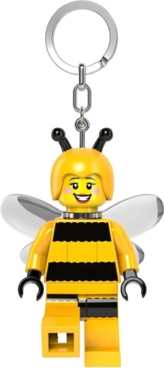 Light-up keychain LEGO minifigure bumblebee girl