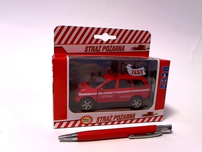 Fire truck 11 cm with light and sound (Polish voice messages)