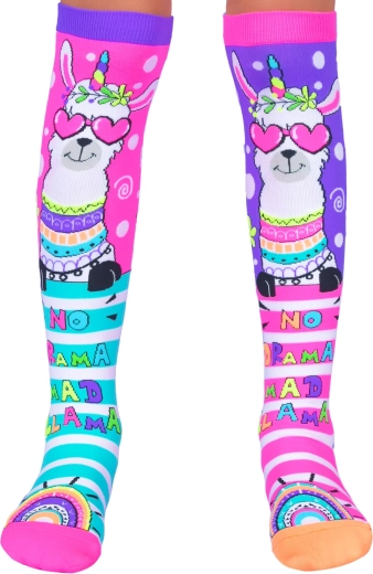 Crazy knee-high socks with llama motif MADMIA