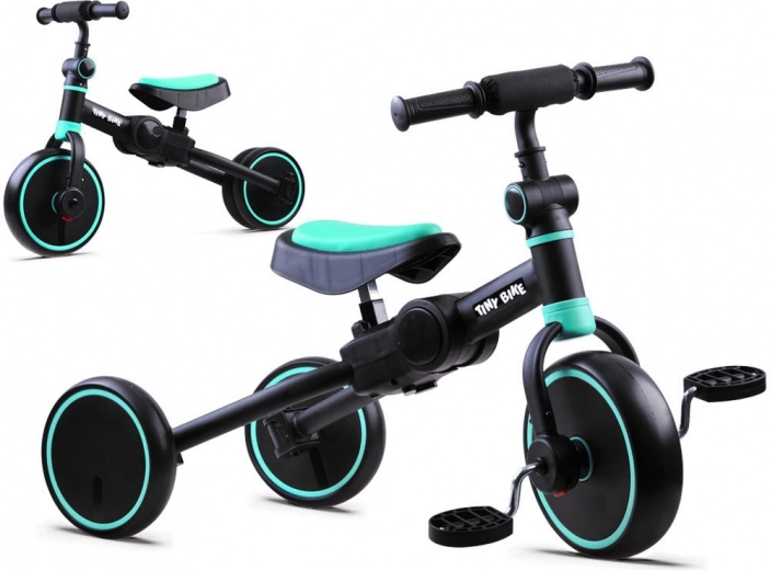 Tiny Bike 3v1 bērnu stumjamais ritenis, trīsritenis un līdzsvara velosipēds