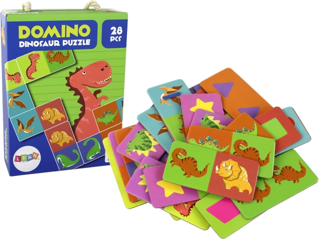 Logical Game Puzzle Domino Dinosaurs