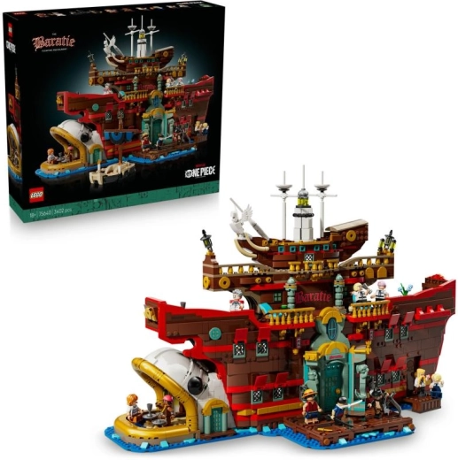 Lego One Piece peldošais restorāns Baratie – kolekcionējams modelis pieaugušajiem