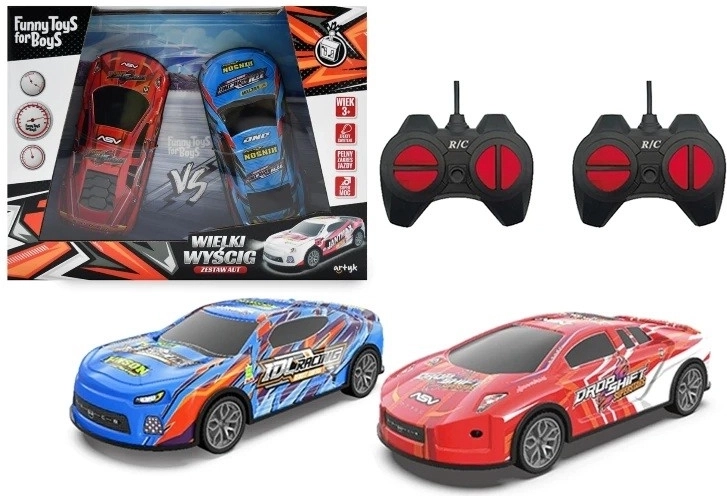 2 tālvadības RC automašīnu komplekts 1:24