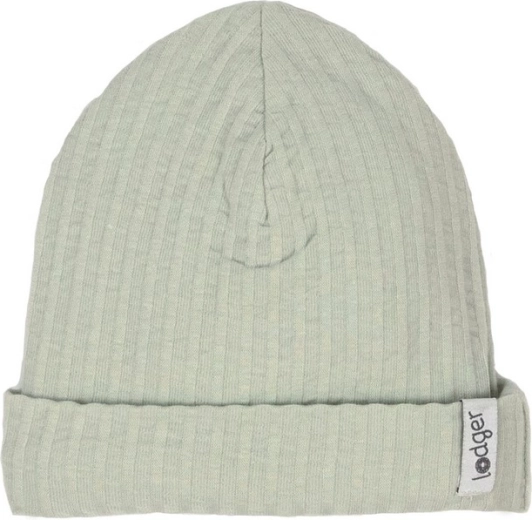 Lodger Beanie Seersucker Silk kokvilnas cepurīte 0–6 mēneši