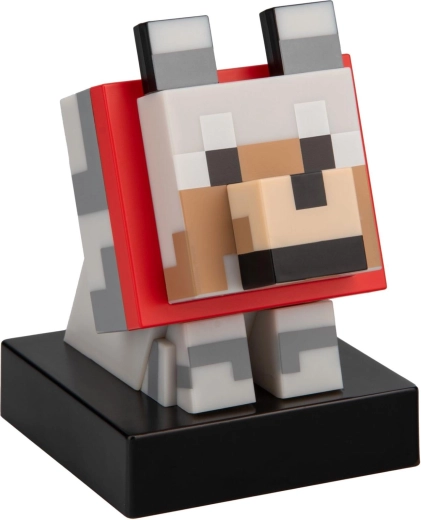 Iconic wolf from the world of Minecraft