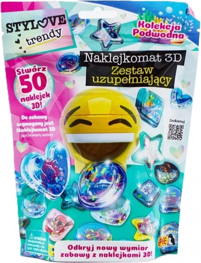 3D uzlīmju komplekts – zemūdens pasaule bērniem