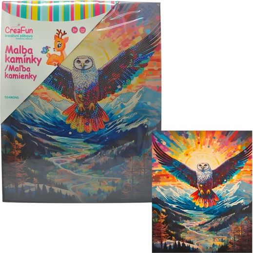Diamond Painting – Owl 27 × 33 cm