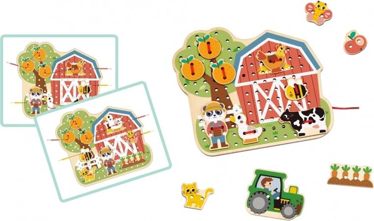 2Kids Toys Threading Game Farm