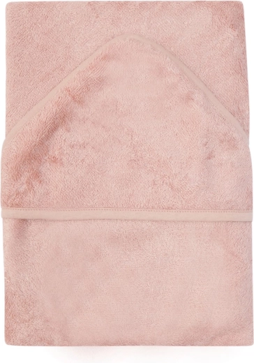 Timboo dvielis ar kapuci XXL 95 × 95 cm misty rose