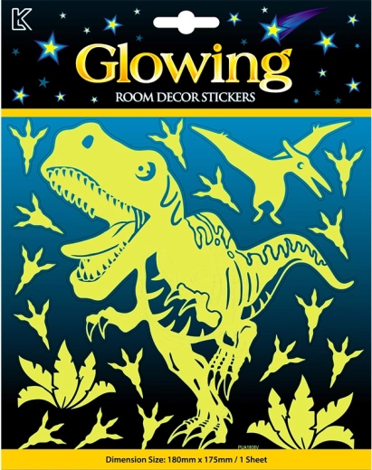 Mirdzošas uzlīmes ar gliteriem – dinozauri