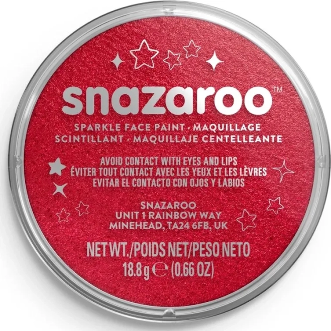 SNAZAROO Sparkling Red Face Paint 18ml