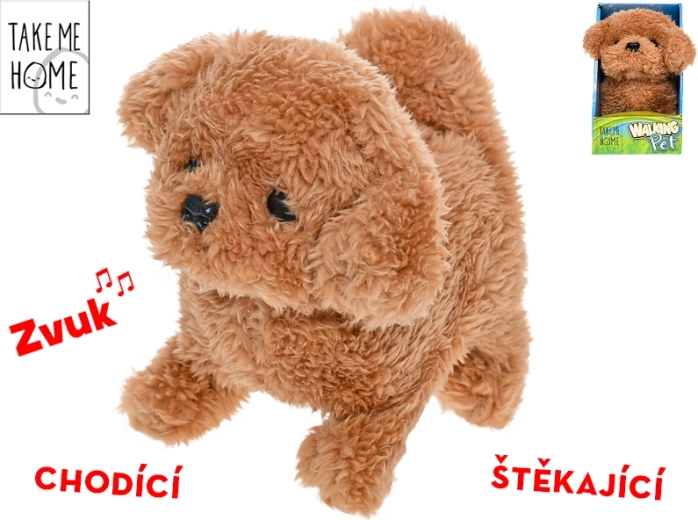 Interactive Plush Puppy Take Me Home 15.5 cm