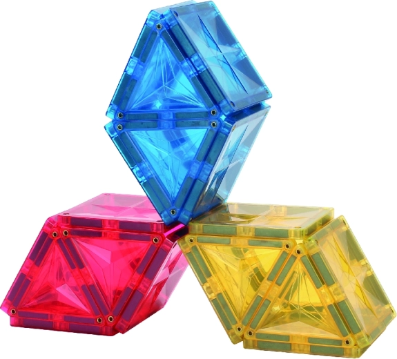 Translucent pieces with magnetic connections