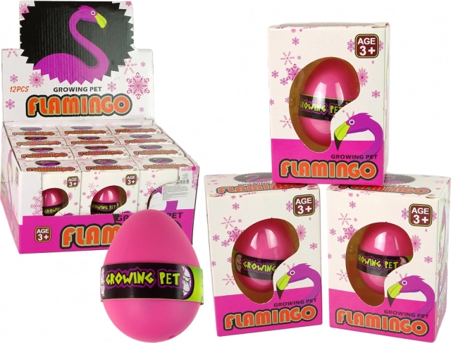 Augošā flamingo ola 6 cm rozā