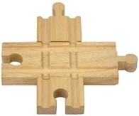 Babu Trains – Wooden Track Crossing, 2 pcs