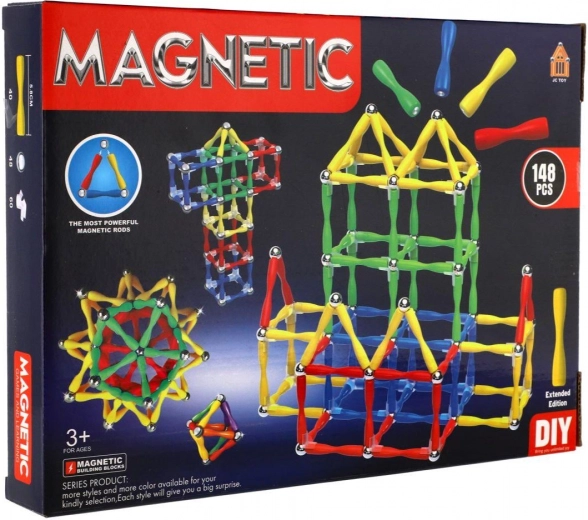 Magnetic Building Set 148 Pieces