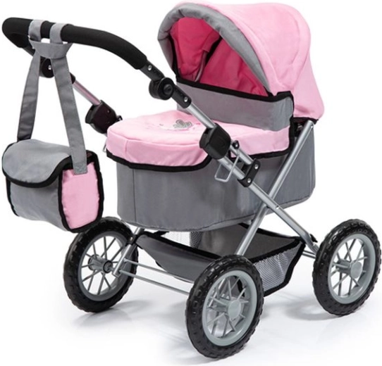 Bayer Trendy deep doll stroller gray-pink