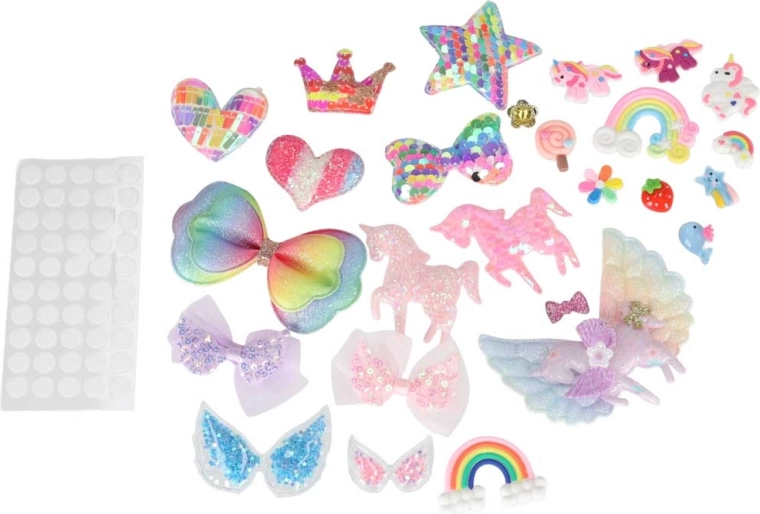 Glittery decorations with fairy-tale motifs