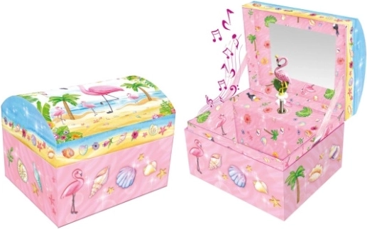 Pecoware Flamingo Musical Jewelry Box