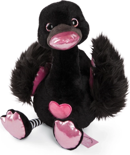 NICI Plush Black Swan Love 25 cm Green