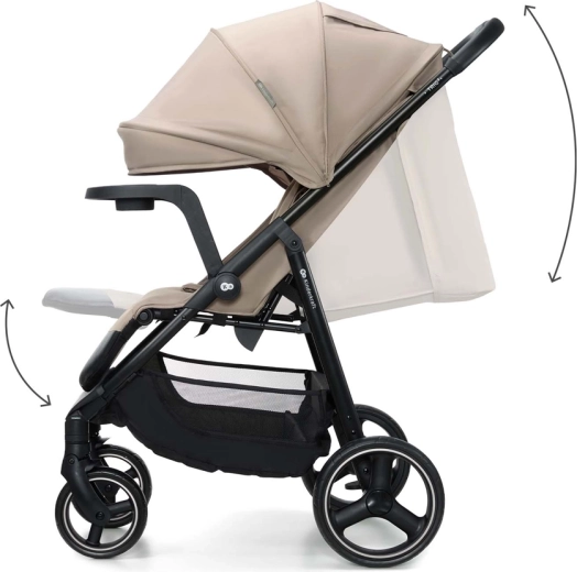Comfort on the go: recline and suspended wheels
