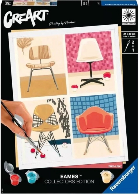 Creart – paint by numbers eames: take a seat