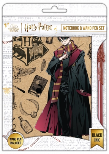 Harry Potter Notebook with Pen Navy & Gold