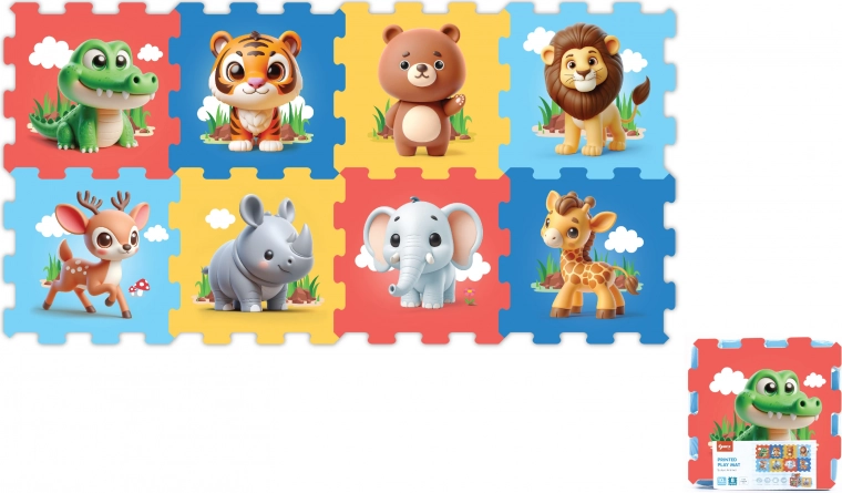 Mīksti putu bloki Zoo 8 gab.