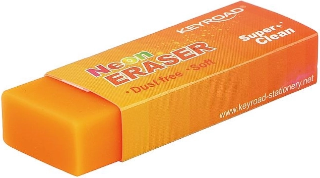 KEYROAD Neon Eraser Orange