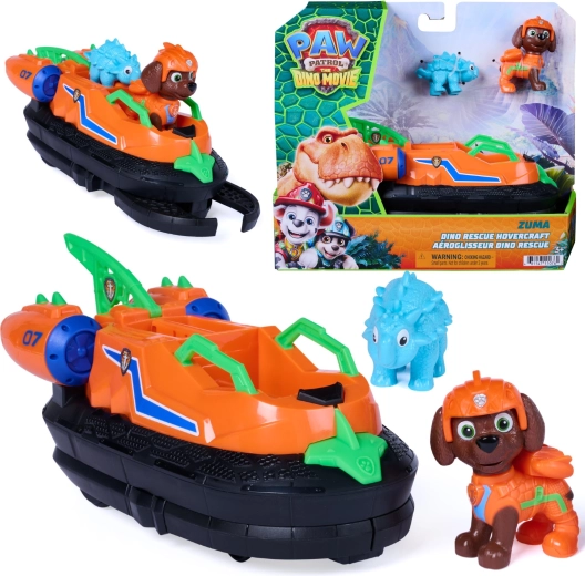 Spin Master Ķepu patruļa Dino Rescue – Zumas gaisa spilvena laiva ar figūriņām (17,5 cm)