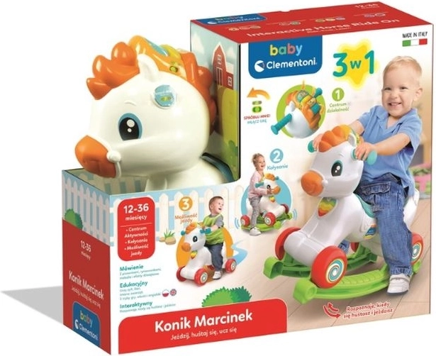 Interactive Rocking Horse Marcinek 3-in-1 CLE BABY