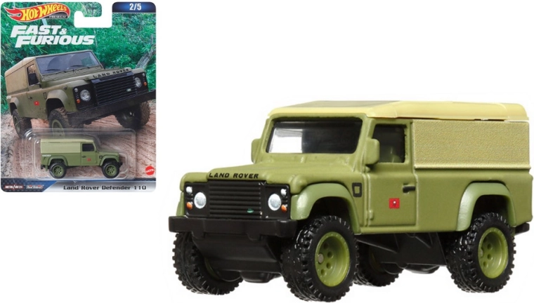 Hot Wheels Land Rover Defender 110 – Fast & Furious kolekcionāra modelis 1:64