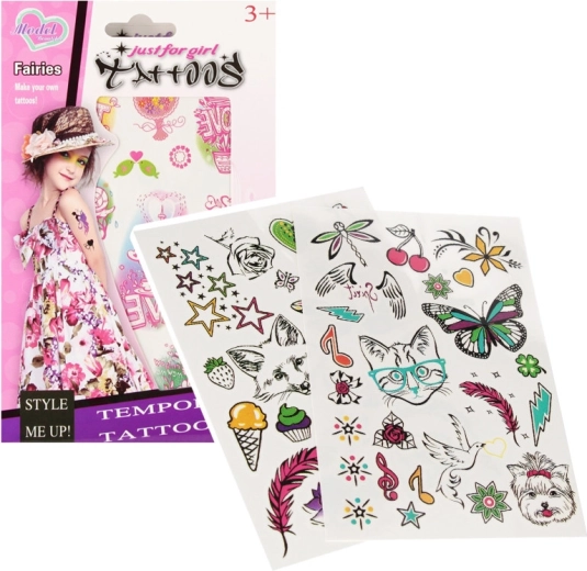 Temporary tattoos for girls 19 × 12 cm