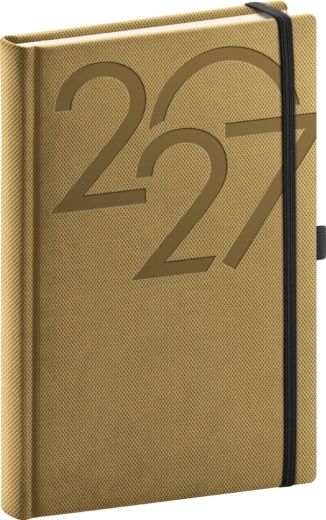 Notique Ajax dienas plānotājs 2027, zelta, 15 × 21 cm