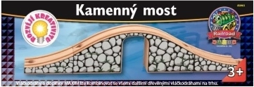 MAXIM akmens tilts koka vilcienu sliedēm
