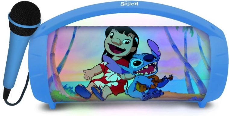 Bluetooth skaļrunis Lexibook Stitch ar mikrofonu un gaismas paneli