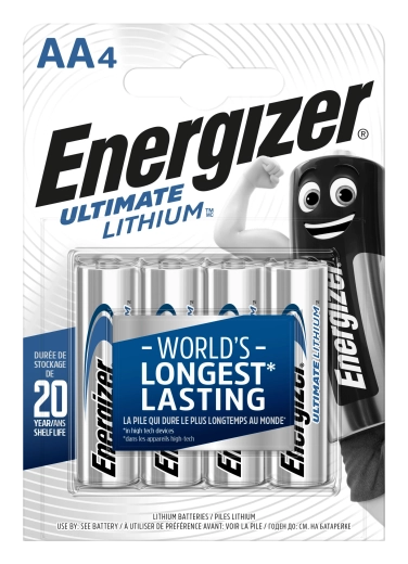 Energizer Ultimate Lithium AA batteries 1.5 V – 4 pcs
