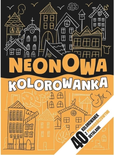 Neona krāsojamā grāmata – oranža