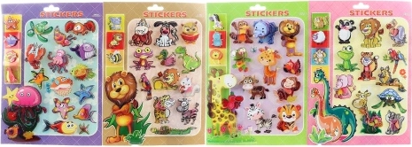 3D Animal Stickers