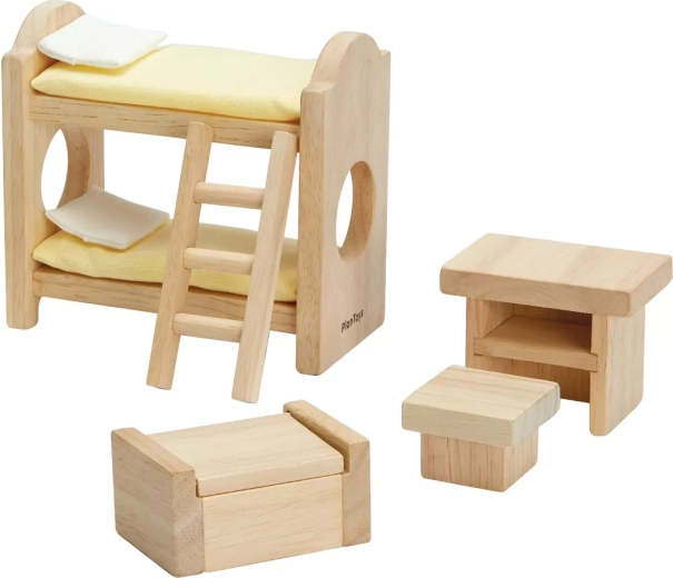 PlanToys bērnu istaba leļļu mājiņai Classic