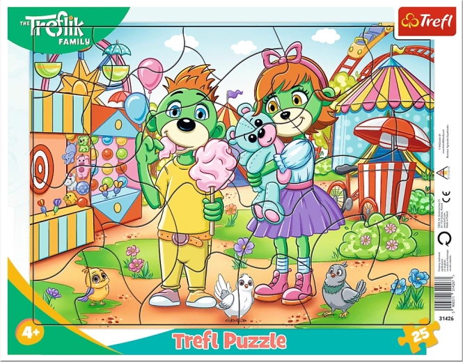 TREFLÍCI Puzzle at the Amusement Park – 25 pieces