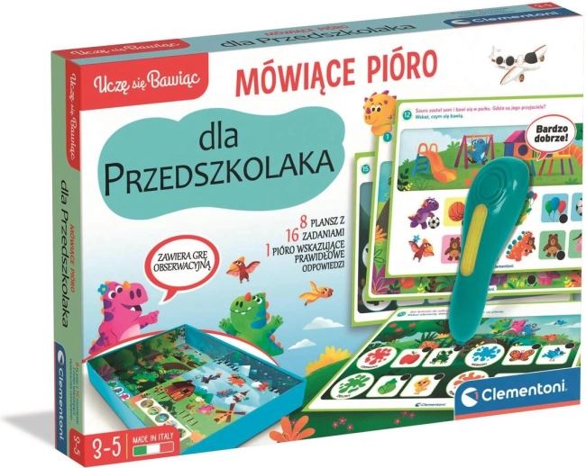 Clementoni runājošā pildspalva – 500 jautājumi pirmsskolas vecuma bērniem
