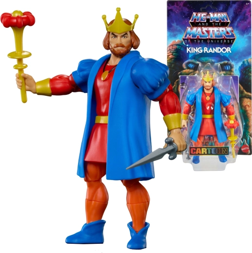 Masters of the Universe Origins – King Randor figūra ar zobenu un scepteri