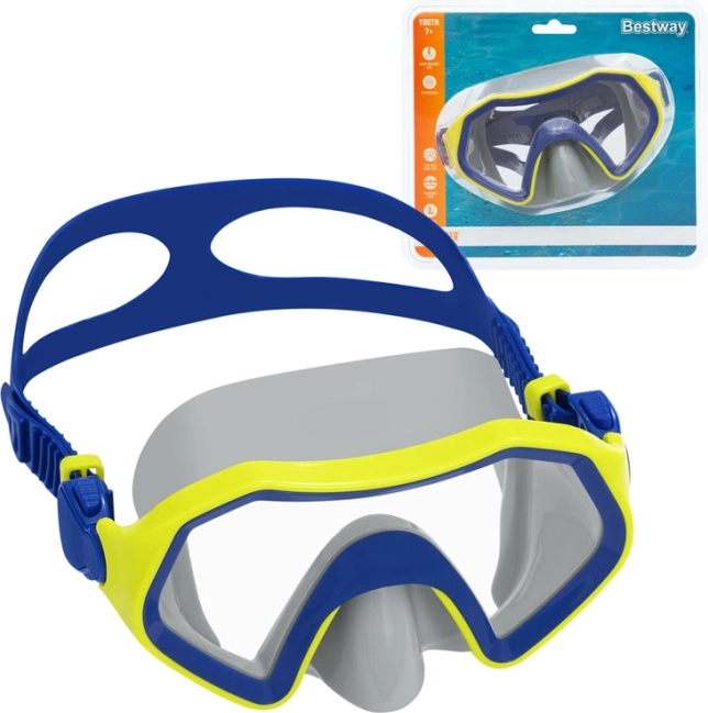 Bērnu peldēšanas maska Bestway Crusader 7+ – Zila