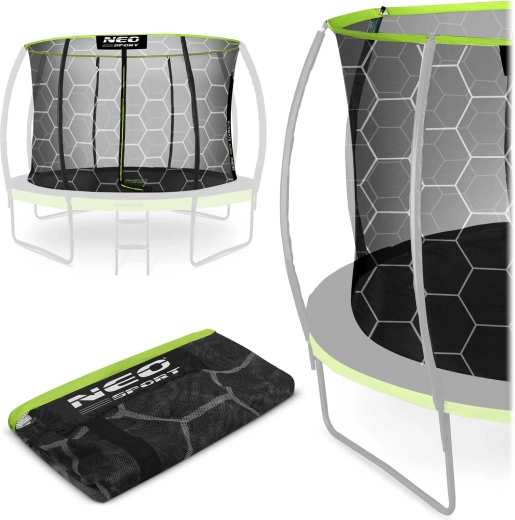 Neo-sport iekšējais aizsargtīkls tramplīnam 252 cm (8 ft) 6 stabiem