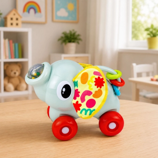 Wheels for easy rolling and motor skill development