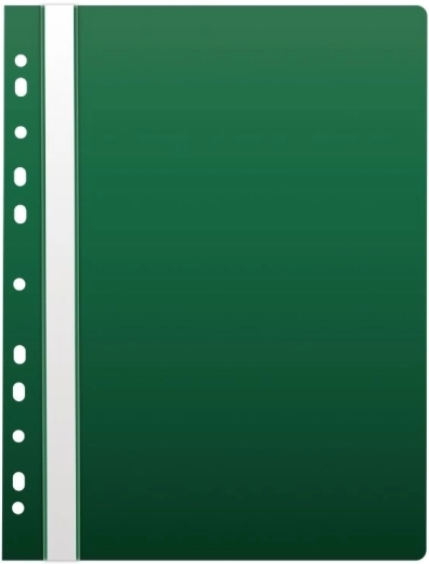 A4 Fastener Folder with Euro-Punch, PP, Green