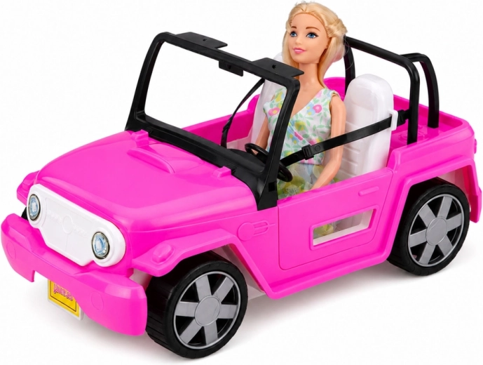 Rozā kabriolets stilīgai ceļošanai