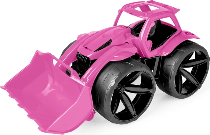 Wader Maximus pink kids’ bulldozer with blade