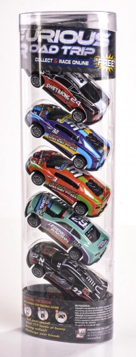 Set of Metal Racing Cars with Pull-Back Drive 1:64 – 5 Pieces